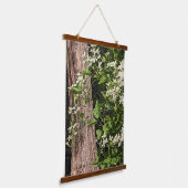 スイートオータムクレマチス 花 吊り下げ型タペストリー (傾斜あり)