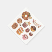 スイートオータムデザートパーティーナプキンス スタンダードカクテルナプキン (角)