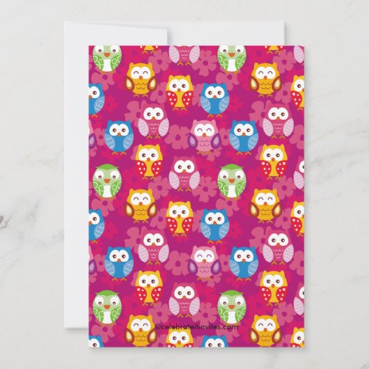 スイートオールズボーイベビーシャワー招待状 招待状 (裏面)