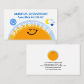 スイートカイトサンバビシッツアースムーンベイビーシッティング 名刺 (正面/裏面)