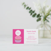 スイートカップケーキピンクつや消し、ベーカリーシェフ 名刺 (スタンド正面)