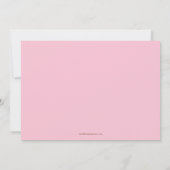 スイートカップケーキフォト誕生日招待状 招待状 (裏面)