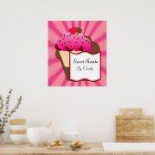 スイートカップケーキベーカリー ポスター (キッチン)