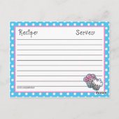 スイートカップケーキレシピカード ポストカード (裏面)