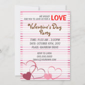 スイートカップケーキ子供へパーティの招待状 招待状 (裏面)