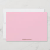 スイートカップケーキ誕生日招待状 招待状 (裏面)