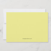 スイートカップルインザレイン婚約招待状 招待状 (裏面)