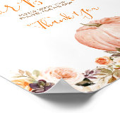 スイートカボチャ素朴フローラ祈りの言葉用ベビー ポスター (角)