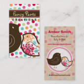 スイートカラフルダマスクひなのお洒落水玉模様 名刺 (正面/裏面)