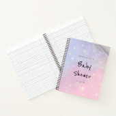 スイートカラー赤ちゃんシャワーギフトリストノート ノートブック (内部)