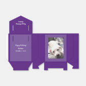 スイートカワイイラブラドールリトリエバードグパープル誕生日 フェイバーボックス (折り畳みなし)