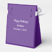 スイートカワイイラブラドールリトリエバードグパープル誕生日 フェイバーボックス (裏面サイド)