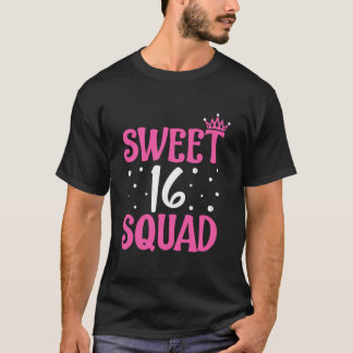 スイートカワイイ16チーム16誕生日10代の 10代の Tシャツ