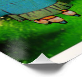 スイートカントリーライフグリーンリーブスヒルサイド素朴 ポスター (コーナー)