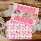 スイートガーデンピンクベビーガール発表 案内状