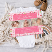 スイートガーデンピンクベビーガール発表 案内状