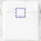 スイートガーデンブルーゼラニウム花の色 スクエアシール (バッグ)