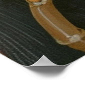 スイートガールインパステルオーキッドフラワーズ ポスター (角)