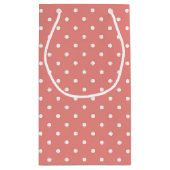 スイートガールバニーイースターピンク スモールペーパーバッグ (裏面)