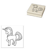 スイートガールユニコーンプレミアムクオリティゴムスタンプ ラバースタンプ (押印)