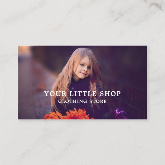 スイートガール子供服店 名刺 (正面)