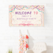 スイートガール誕生日パーティー 横断幕 (インサイチュ)