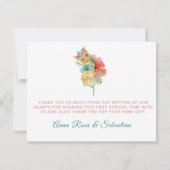 *~*スイートキッテンパステル赤ちゃんシャワー サンキューカード (裏面)