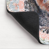 スイートキットンキャットアートヴィンテージスタイルマウスパッド マウスパッド (コーナー)