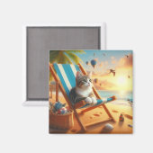 スイートキャットマグネット、ギフト用猫好き マグネット (正面/裏面)