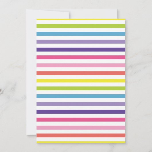 スイートキャンディベビーシャワー招待状 招待状 (裏面)