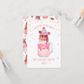 スイートキャンディミルクシェイク教室バレンタイン カード (正面/裏面インサイチュ)