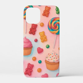 スイートキャンディランドのスマホケース - かわいいパステルキャンディデザイン iPhone 12 MINI ケース