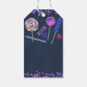 スイートキャンディランドスイーツチョークドードルパーティー ギフトタグ (裏面)