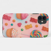 スイートキャンディランド電話ケース – かわいいパステルキャンディド Case-Mate iPhoneケース (裏面(横))
