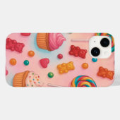 スイートキャンディランド電話ケース – かわいいパステルキャンディド Case-Mate iPhoneケース (裏面 (横))