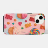 スイートキャンディランド電話ケース – かわいいパステルキャンディド iPhoneケース (裏面横)