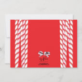 スイートキャンディーケインクリスマスフォトカード シーズンカード (裏面)