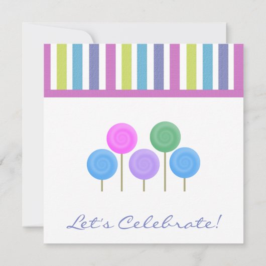 スイートキャンディー切手 招待状 (裏面)