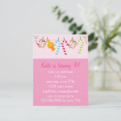 スイートキャンディー誕生パーティー 招待状 (スタンド正面)