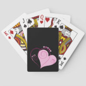 スイートキュートハッピーバレンタインラブハートソフトピンク トランプ (裏面)