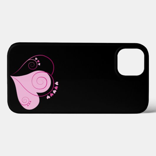 スイートキュートハッピーバレンタインラブハートソフトピンク Case-Mate iPhoneケース (裏面 (横))