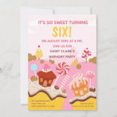 スイートキューパッケスバースデーパーティー 招待状 (正面)