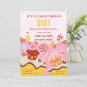 スイートキューパッケスバースデーパーティー 招待状 (スタンド正面)