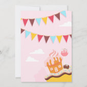 スイートキューパッケスバースデーパーティー 招待状 (裏面)