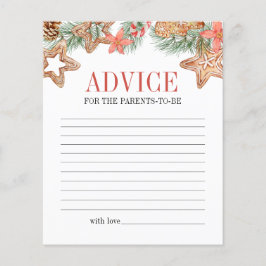 スイートクッキークリスマスベビーシャワーアドバイスゲーム