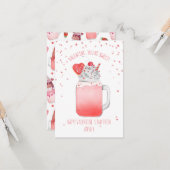 スイートクッキーミルクシェイク教室バレンタイン カード (正面/裏面インサイチュ)