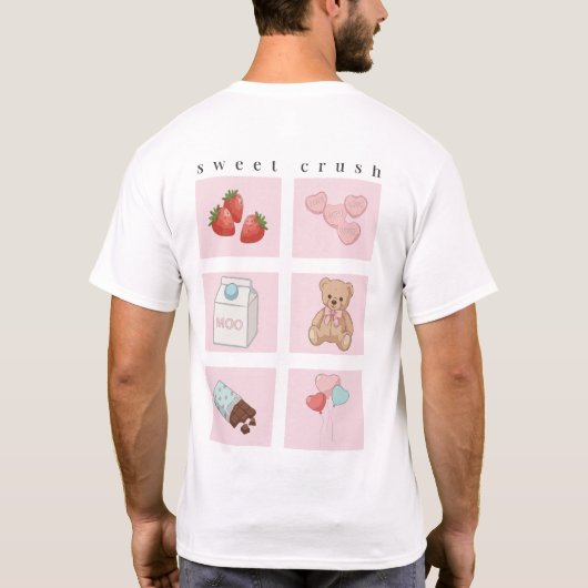 スイートクラッシュ かわいい美意識Tシャツ Tシャツ (裏面)