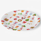 スイートクリスマスアイコンデザイン ペーパープレート (アングル)