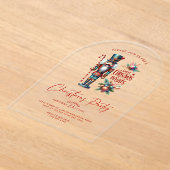 スイートクリスマスウィズナツクラッカーパーティー招待状 アクリル招待状 (レイダウン)