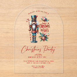 スイートクリスマスウィズナツクラッカーパーティー招待状 アクリル招待状